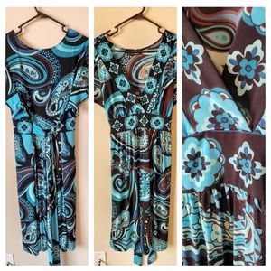 🆕🏷️! 👗 Dots, Multi-Colored dress,3X! Must see!